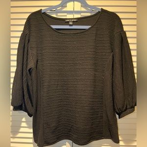 CABLE & GAUGE Blouse, Black, L